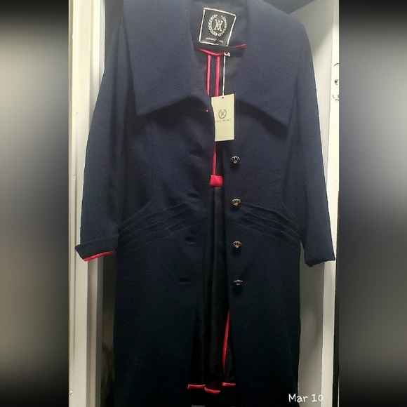 **NORMAN AMBROSE COAT | MIDNIGHT NWT'S - Picture 12 of 13